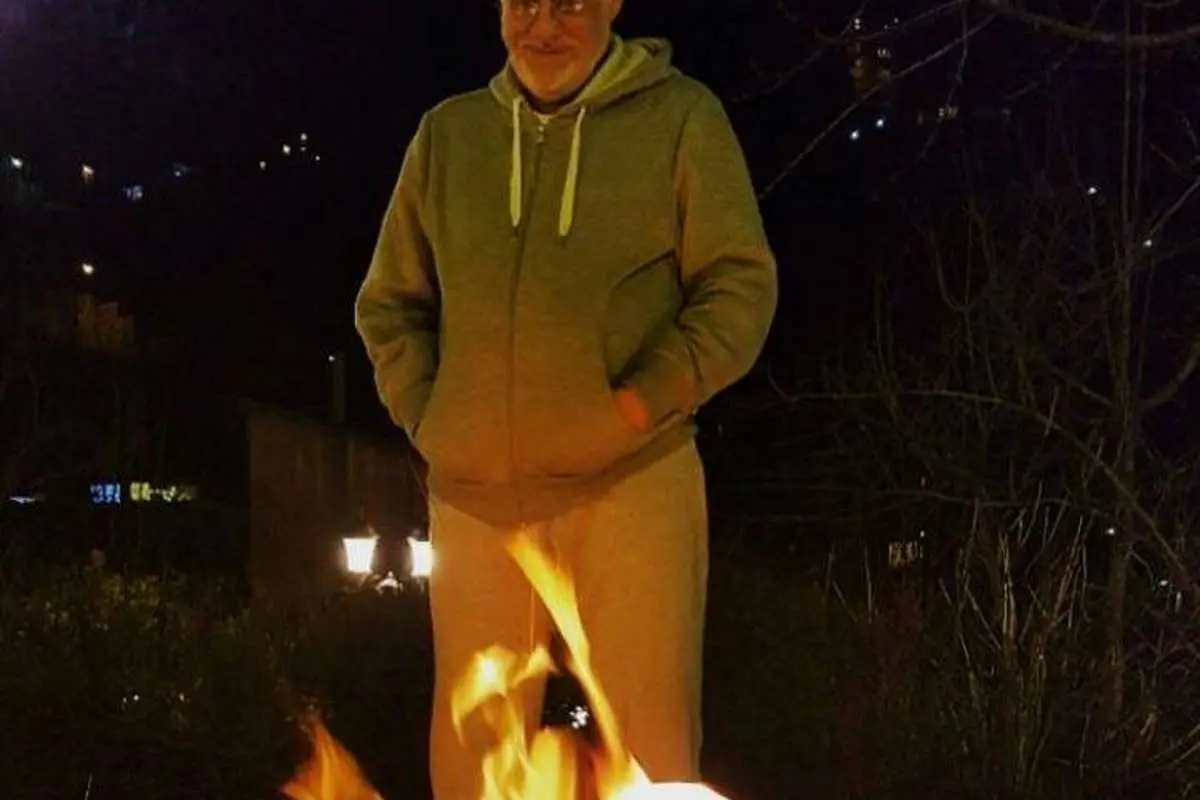 (عکس) جشن چهارشنبهسوری محمدرضا عارف