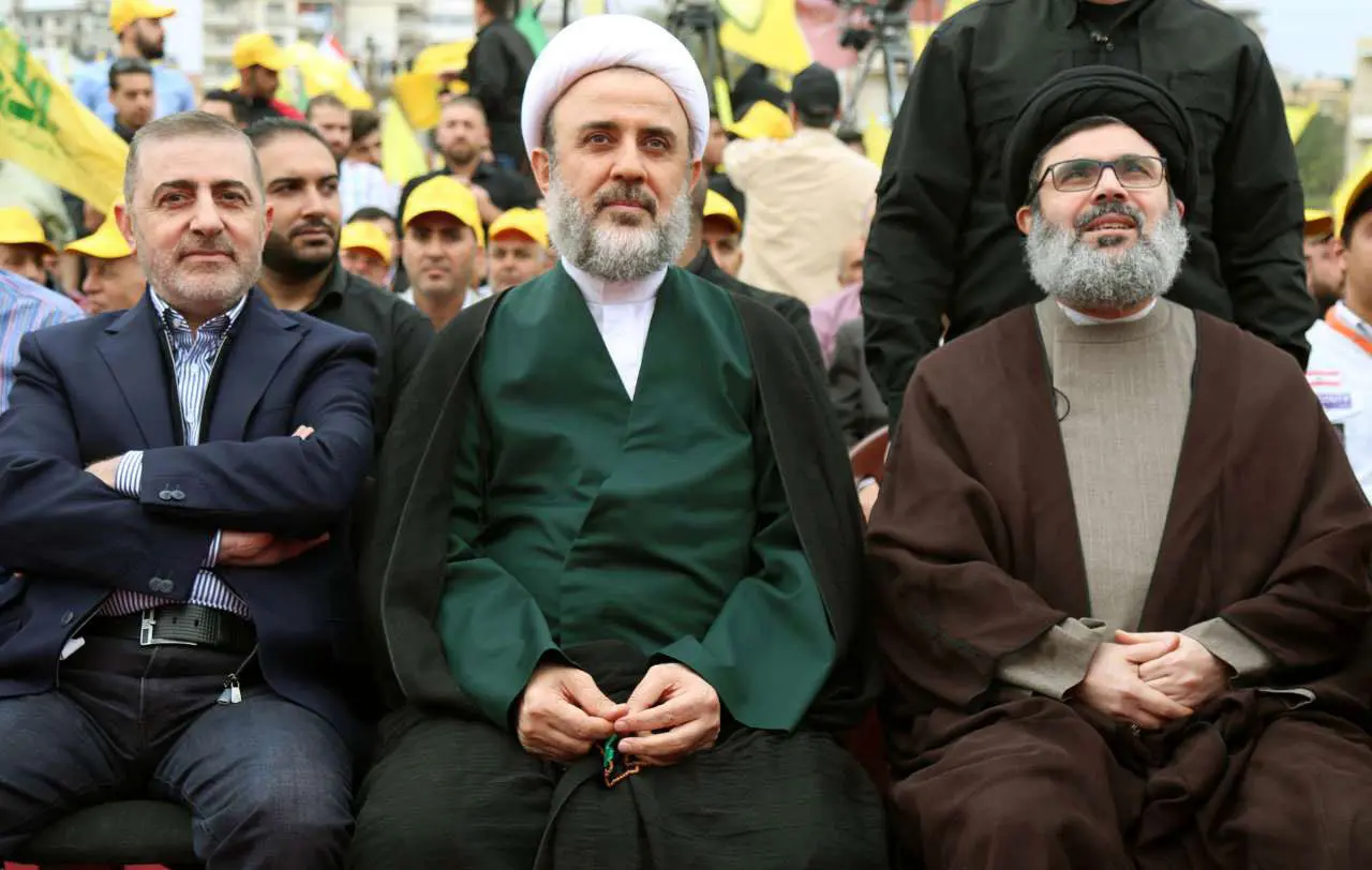 (تصاویر) تجمع انتخاباتی حزب‌الله در جنوب لبنان