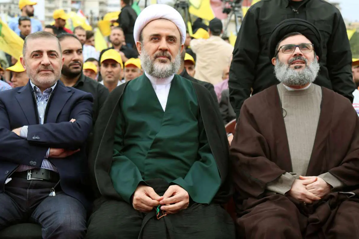 (تصاویر) تجمع انتخاباتی حزبالله در جنوب لبنان