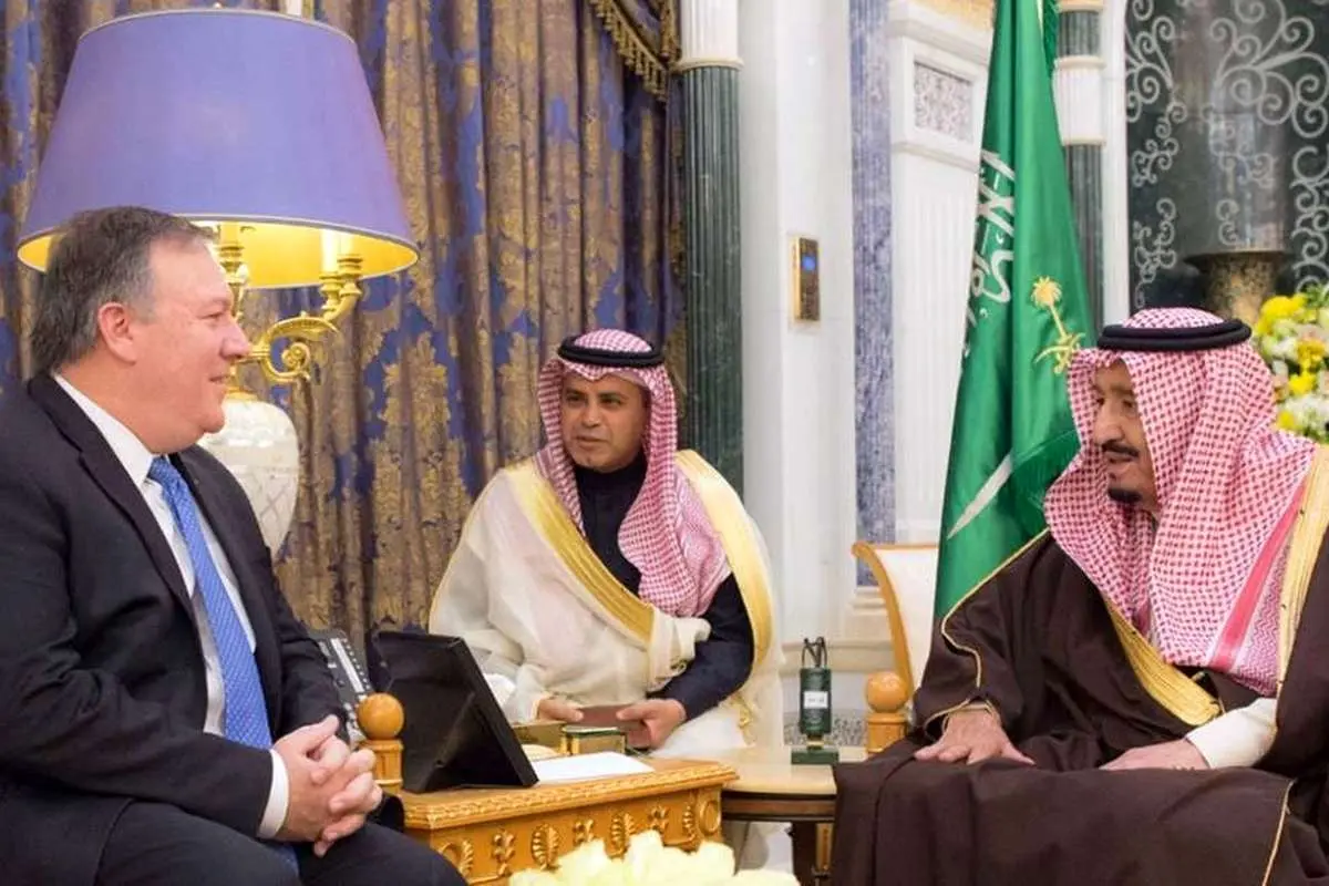 پمپئو با ملک سلمان دیدار کرد