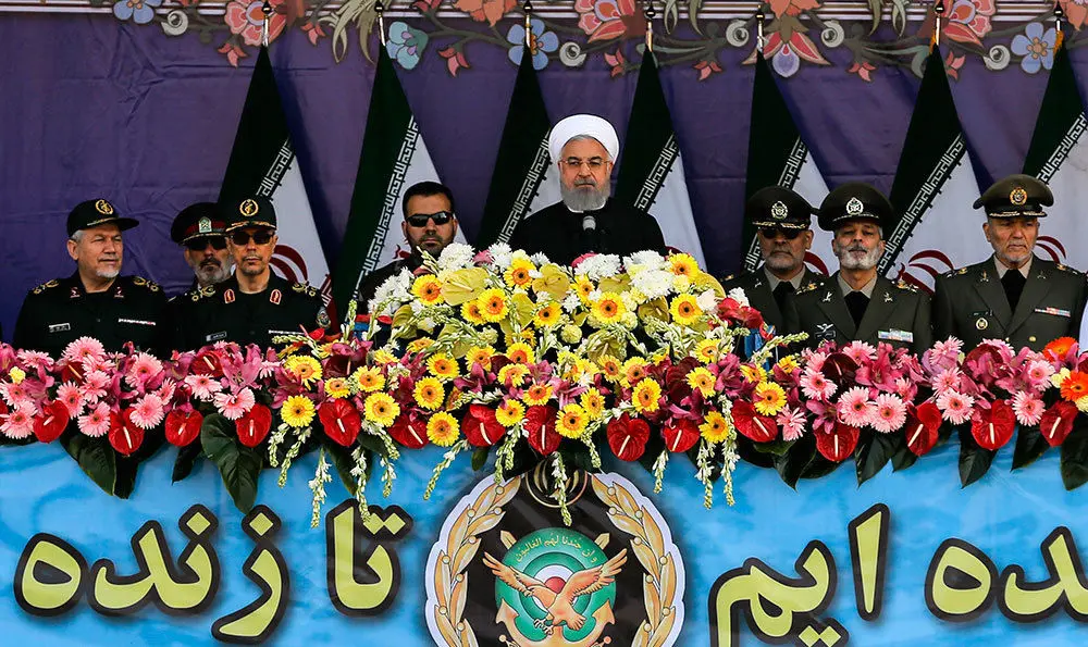 (تصاویر) مراسم رژه روز ارتش با حضور روحانی