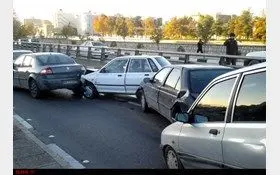 تصادف زنجیره‌ای مرگبار در وارمین