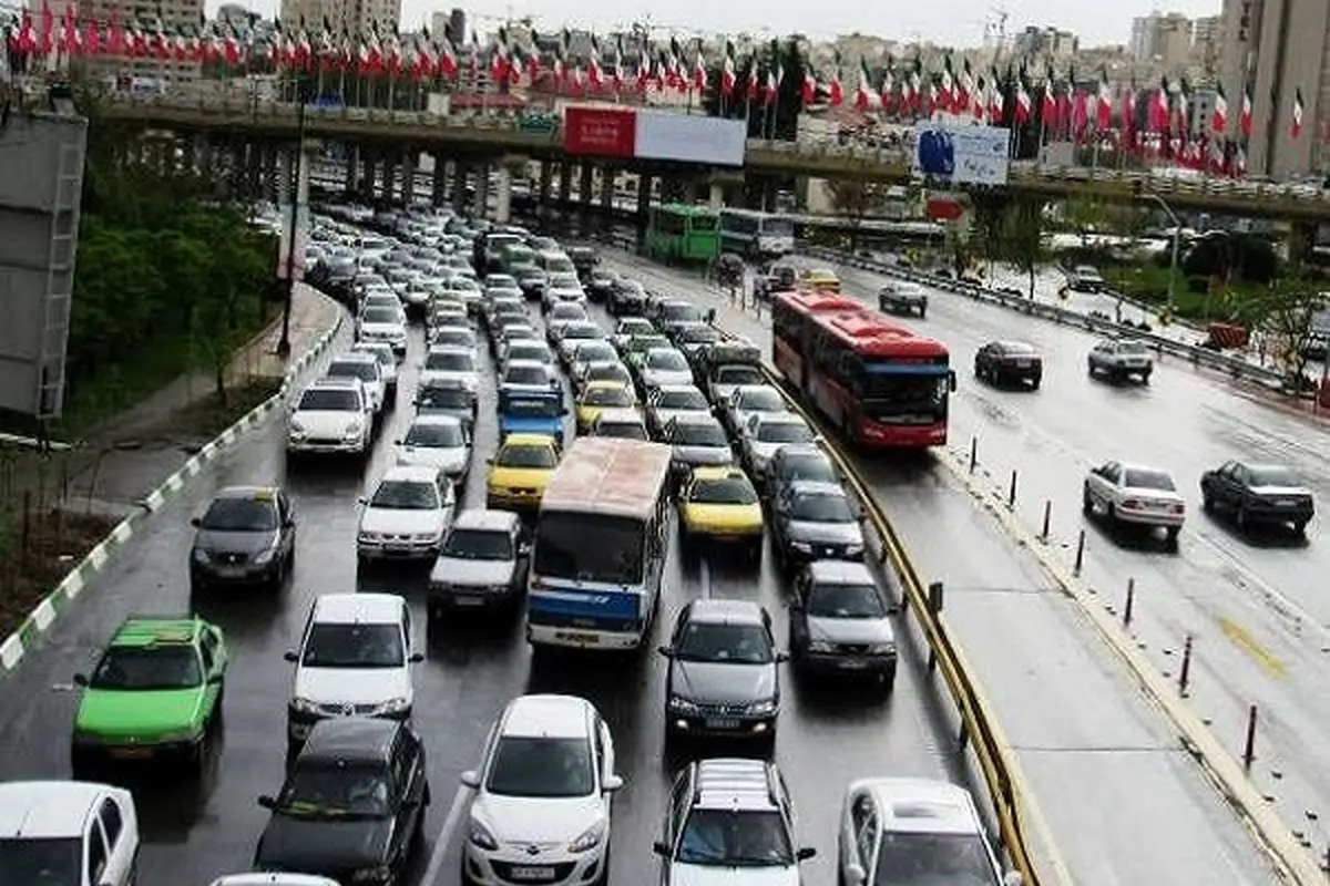 ترافیک نیمه سنگین در آزادراه کرج-تهران