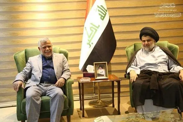 مقتدا صدر و هادی عامری دیدار کردند