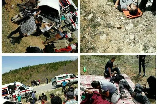 فوت ۲ نفر بر اثر سقوط خودرو در رودخانه