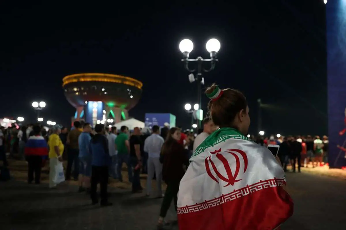 (تصاویر) فنفست ایرانی در کازان قبل از بازی اسپانیا