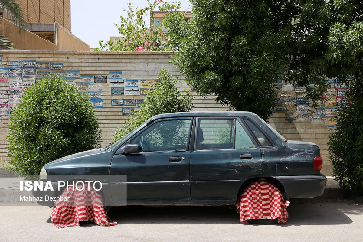 (تصاویر) زندگی در گرمای ۵۰ درجه اهواز!