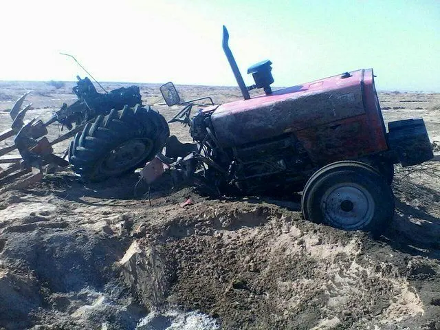 واژگونی تراکتور، مرگ راننده را رقم زد