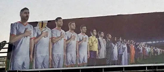 عکس سردار آزمون در خیابان پاره شد!