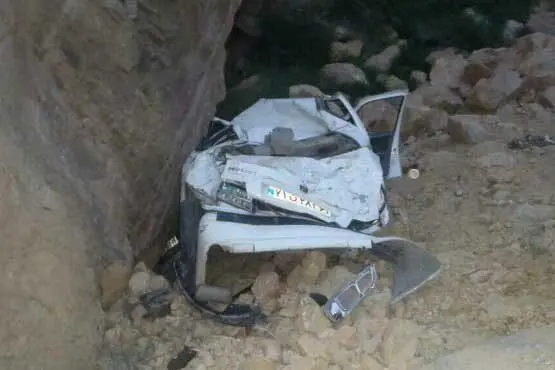 سقوط مرگبار سواری پژو به دره