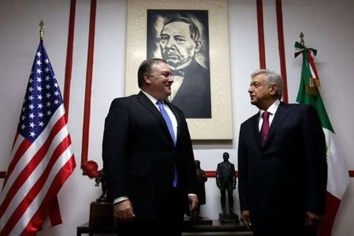 دیدار پمپئو با مسئولان ارشد مکزیک
