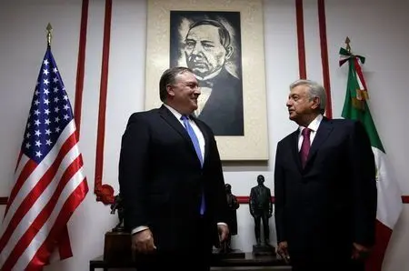 دیدار پمپئو با مسئولان ارشد مکزیک