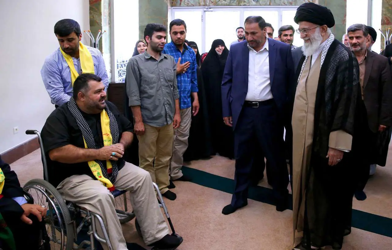 (تصاویر) دیدار جانبازان حزب‌الله لبنان با رهبر انقلاب