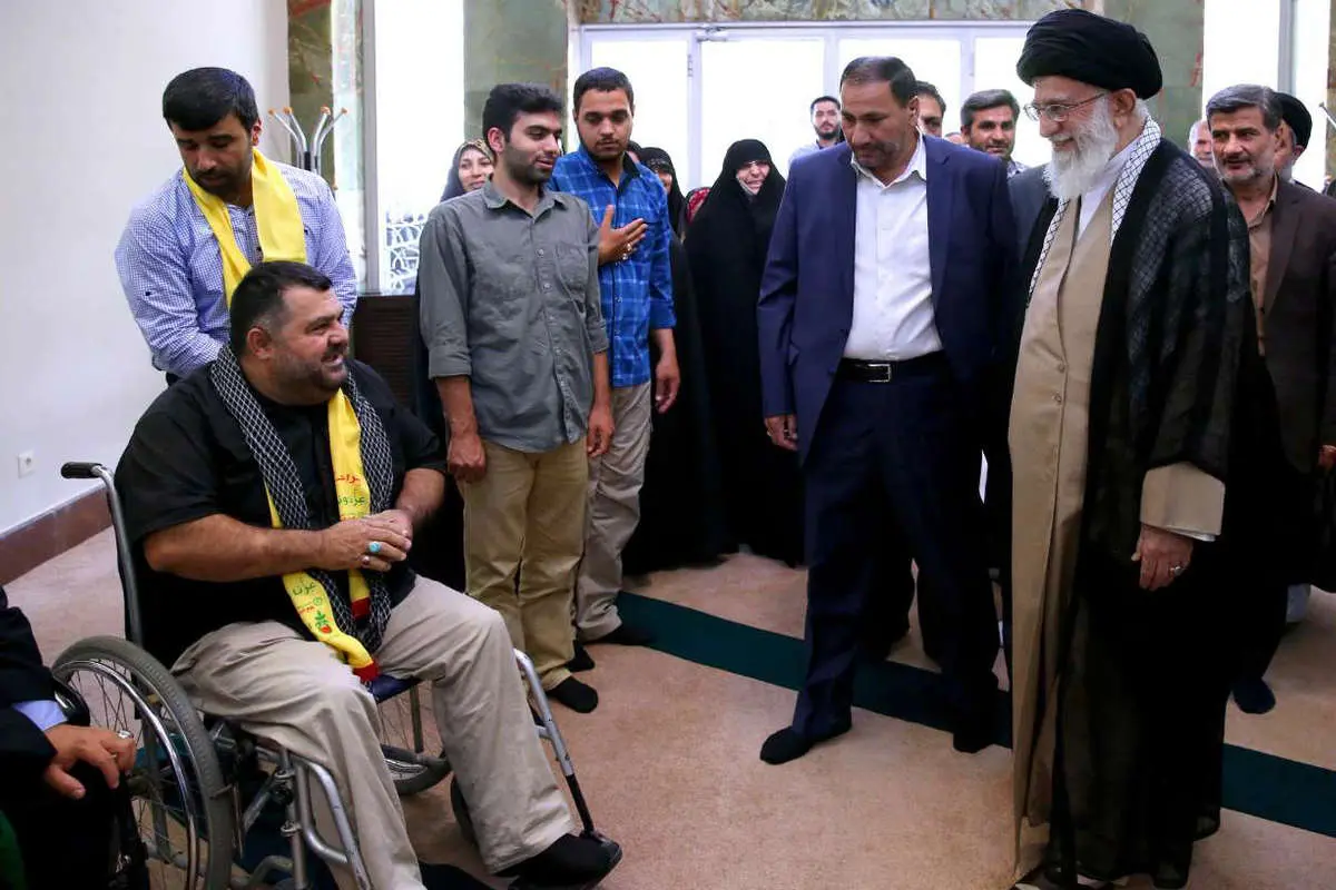 (تصاویر) دیدار جانبازان حزبالله لبنان با رهبر انقلاب