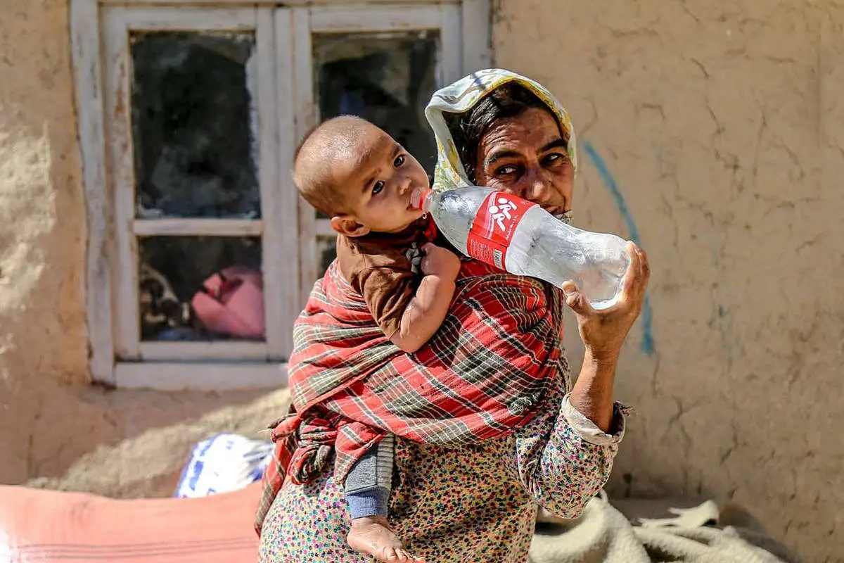 (تصاویر) بحران آب روستای «قزلر» در خراسان شمالی