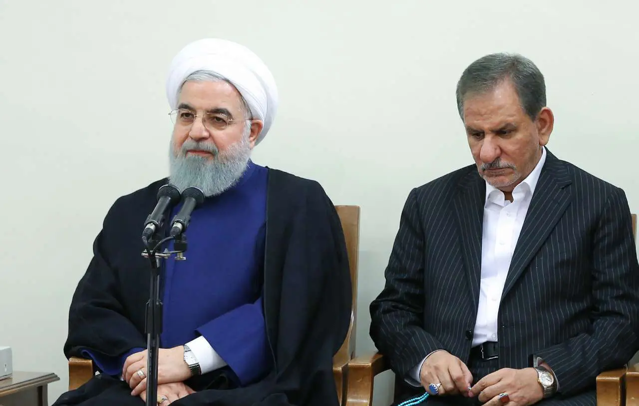 (تصاویر) دیدار رروحانی و هیات دولت با رهبر انقلاب