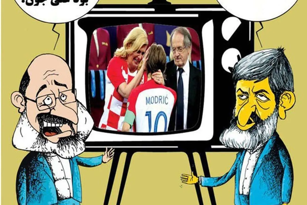 (کاریکاتور) تذکر مطهری به رئیس صداوسیما درباره خانم رئیس‌جمهور!