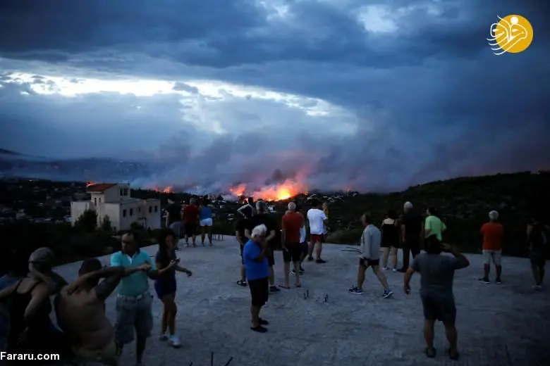 (تصاویر) ۵۰ کشته در آتش‌سوزی جنگل‌های یونان