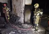 حریق مغازه ای در میانه چهار نفر را راهی بیمارستان کرد