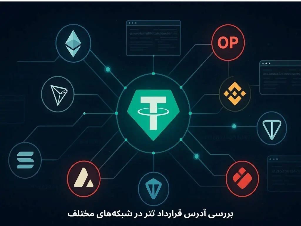 نحوه بررسی آدرس قرارداد تتر (USDT) در شبکه‌های مختلف