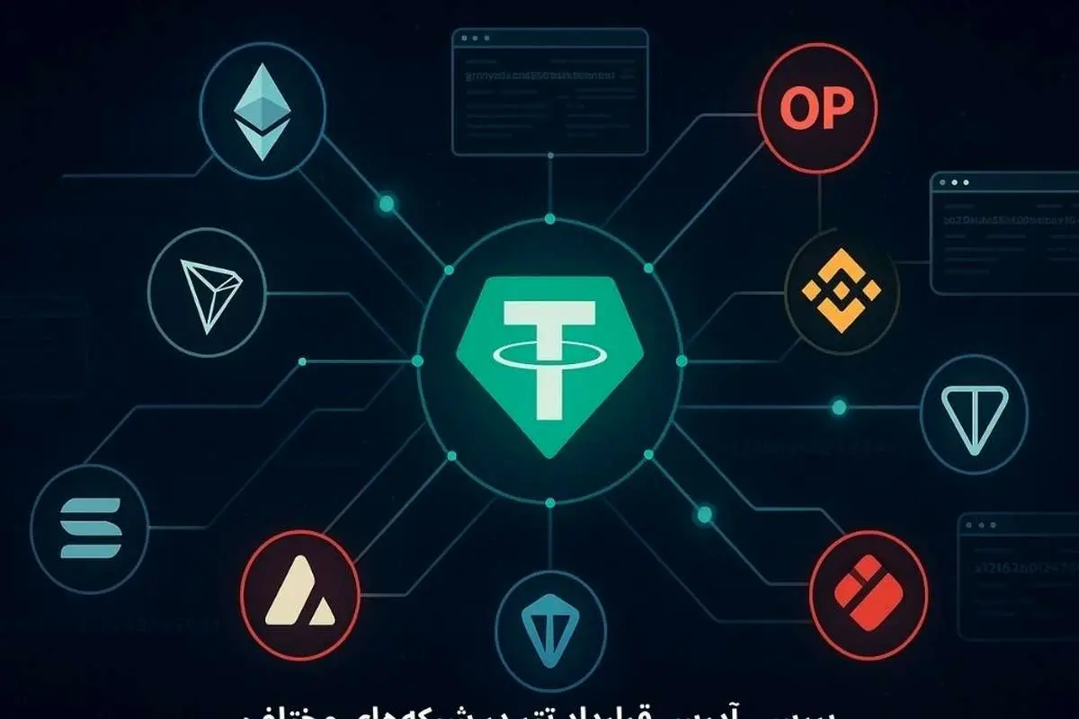 نحوه بررسی آدرس قرارداد تتر (USDT) در شبکههای مختلف
