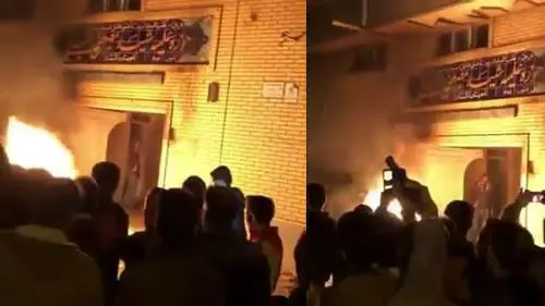 حمله اغتشاشگران به حوزه علمیه اشتهارد