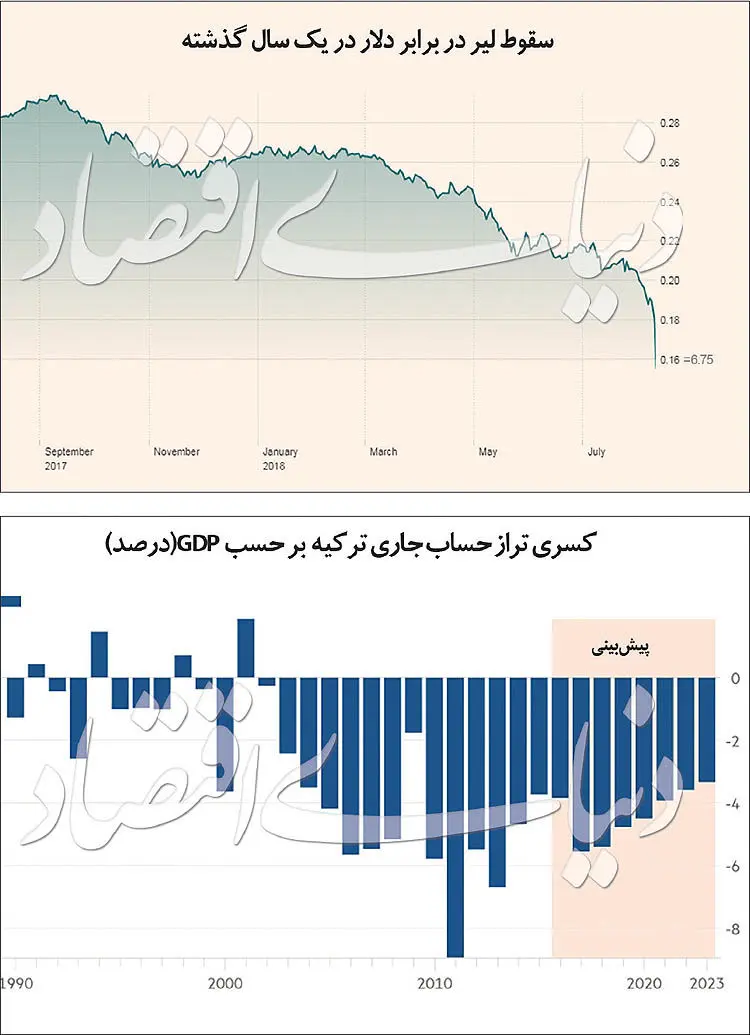سقوط آزاد «لیر» ترکیه