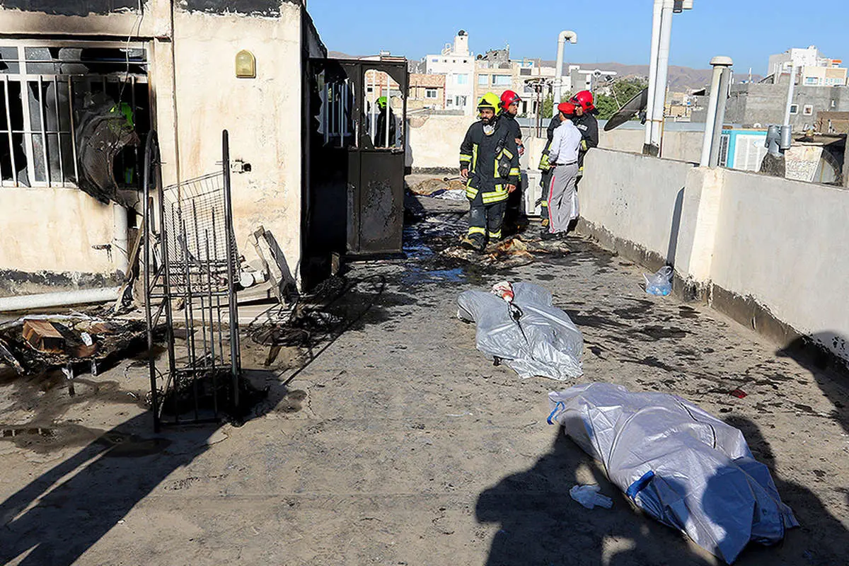 (تصاویر) مرگ مادر و دو فرزندش در آتشسوزی خانه