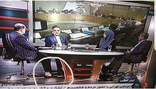 جنجال بر سر پوشش نامتعارف‌ نماینده مجلس در تلویزیون