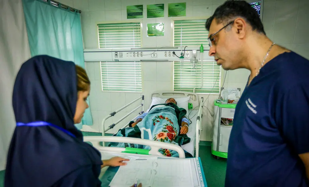 (تصاویر) عمل جراحی قلب باز در گرگان
