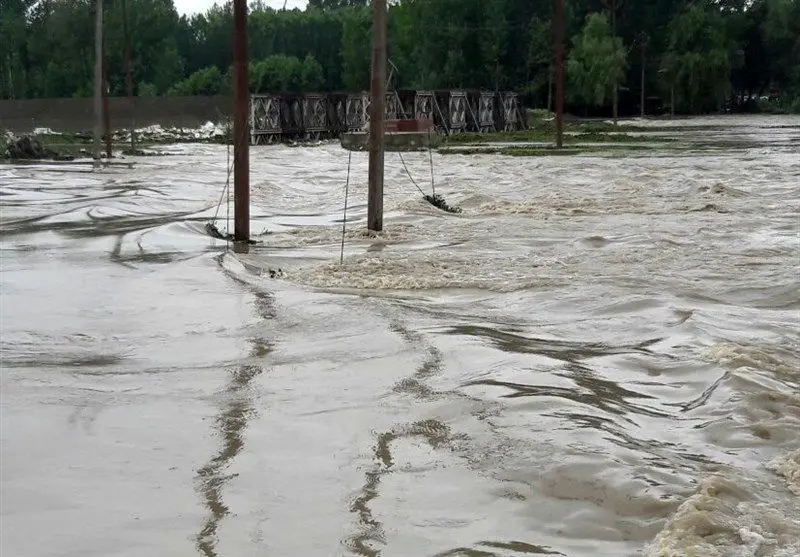 بارش سیل‌آسا در مناطق مرکزی مازندران