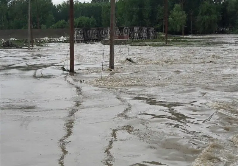 بارش سیل‌آسا در مناطق مرکزی مازندران