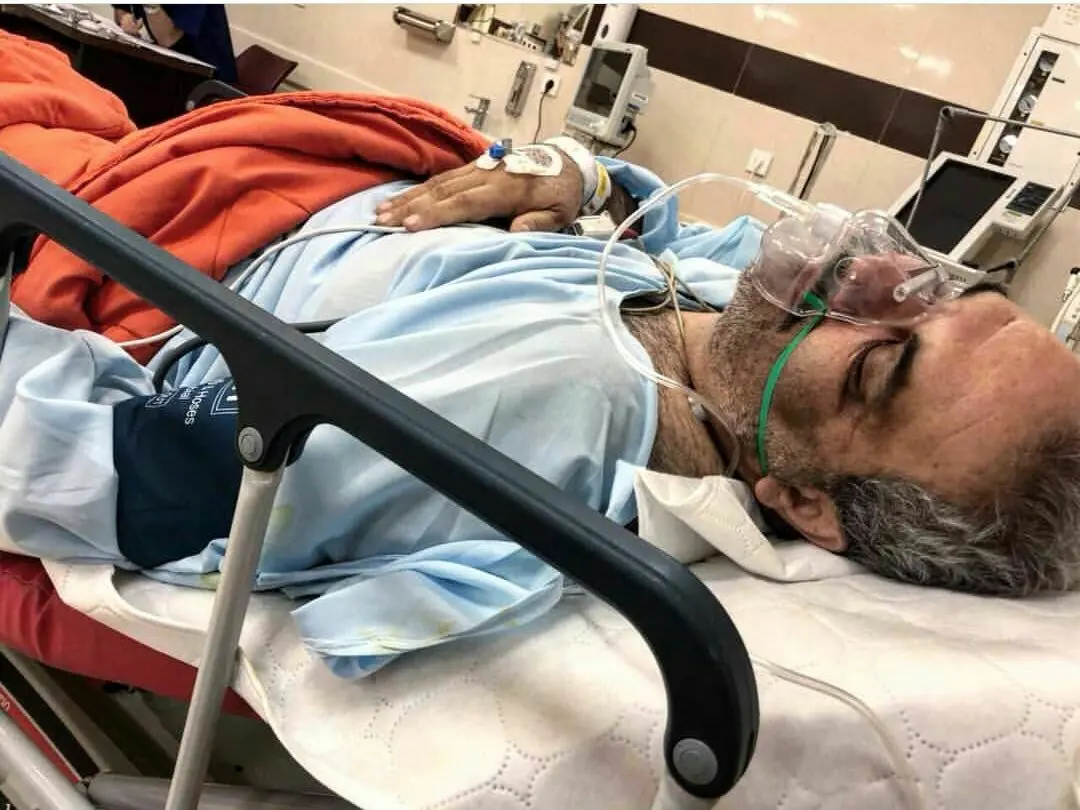 جواد خیابانی بعد از عمل جراحی