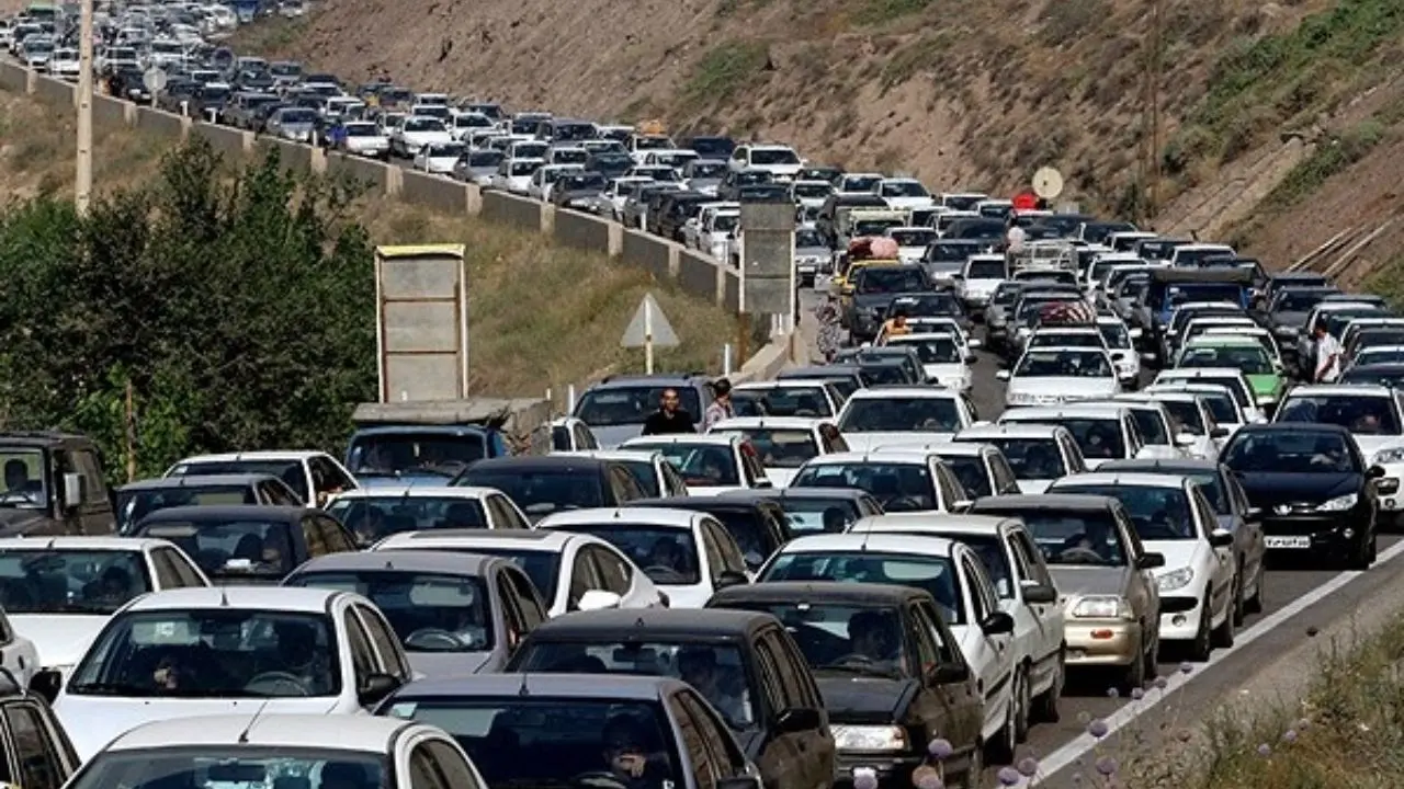 ترافیک سنگین در ورودی شهر تهران