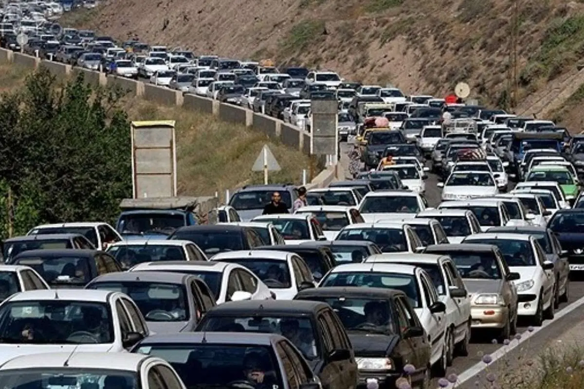 ترافیک سنگین در ورودی شهر تهران