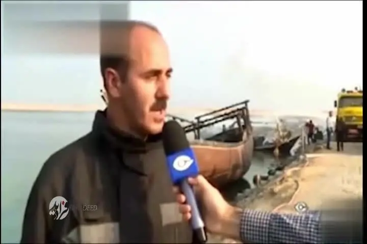 (ویدئو) آتش سوزی در اسکله صیادی کیش