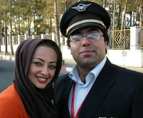 ازدواج نفیسه روشن با یک خلبان
