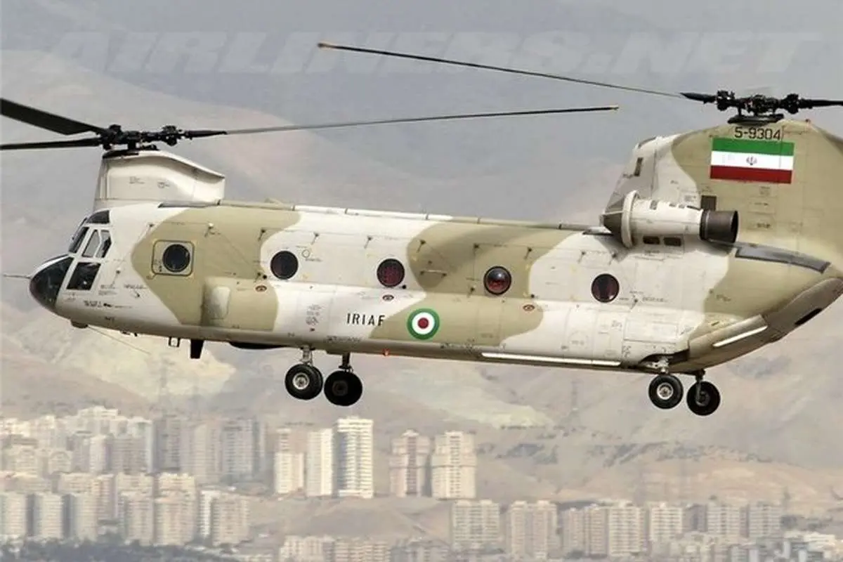 فرود اضطراری یک فروند بالگرد شنوک