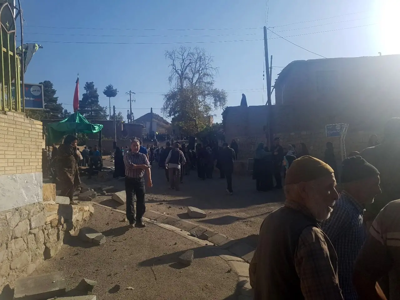 (تصویر) بر اثر برخورد جرثقیل با هیات عزاداران