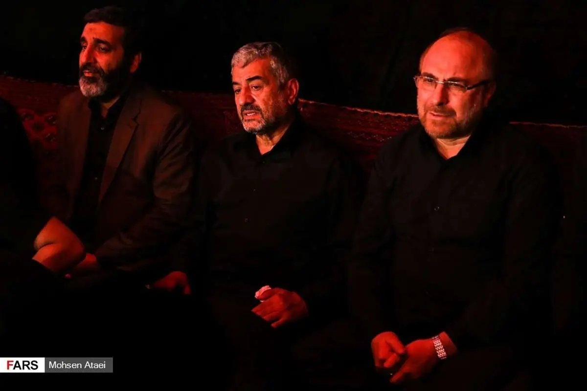 (تصویر) فرمانده سپاه و قالیباف به کدام هیئت رفتند