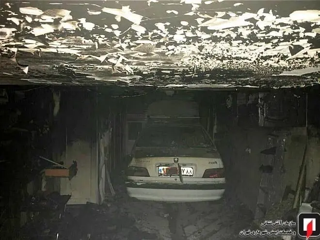 نجات جان دختر نوجوان از میان آتش و دود