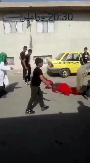 (ویدیو) لحظه درگذشت یک تعزیه‌خوان در ورامین