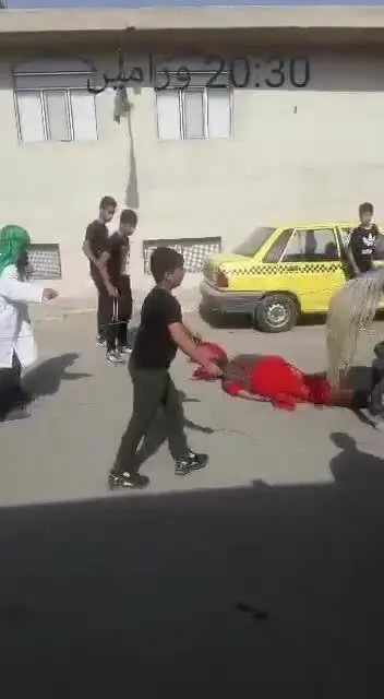 (ویدیو) لحظه درگذشت یک تعزیه‌خوان در ورامین