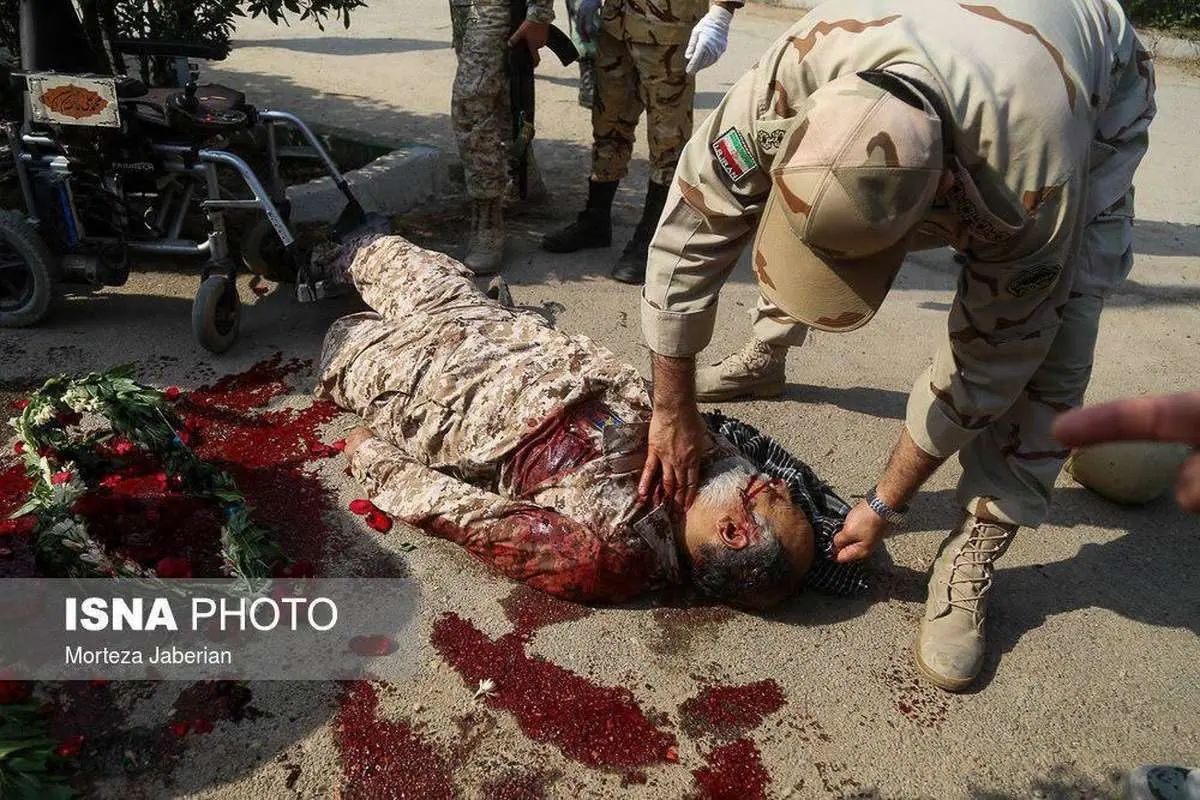 (تصویر) شهادت جانباز ۷۵ درصد در حمله تروریستی اهواز