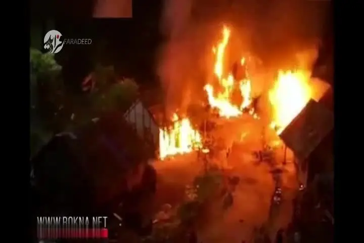 (ویدیو) سوختن ۳۱ بازیگر سر صحنه فیلمبرداری