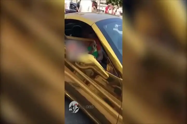 (ویدیو) جنجال فراری سواری پسر جهانگیری در اسپانیا!