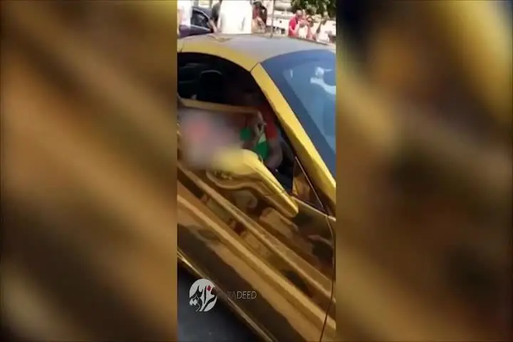 (ویدیو) جنجال فراری سواری پسر جهانگیری در اسپانیا!