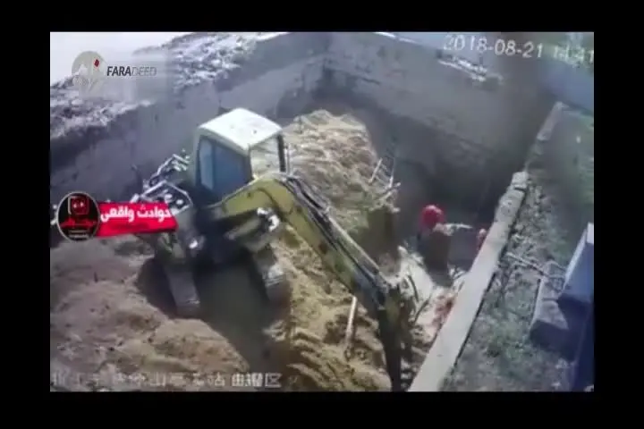 (ویدیو) فاجعه مرگبار هنگام خاک‌برداری غیر استاندارد