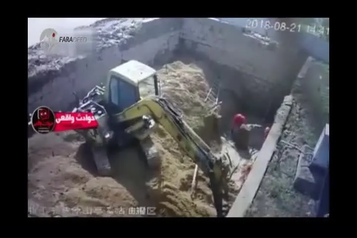 (ویدیو) فاجعه مرگبار هنگام خاک‌برداری غیر استاندارد