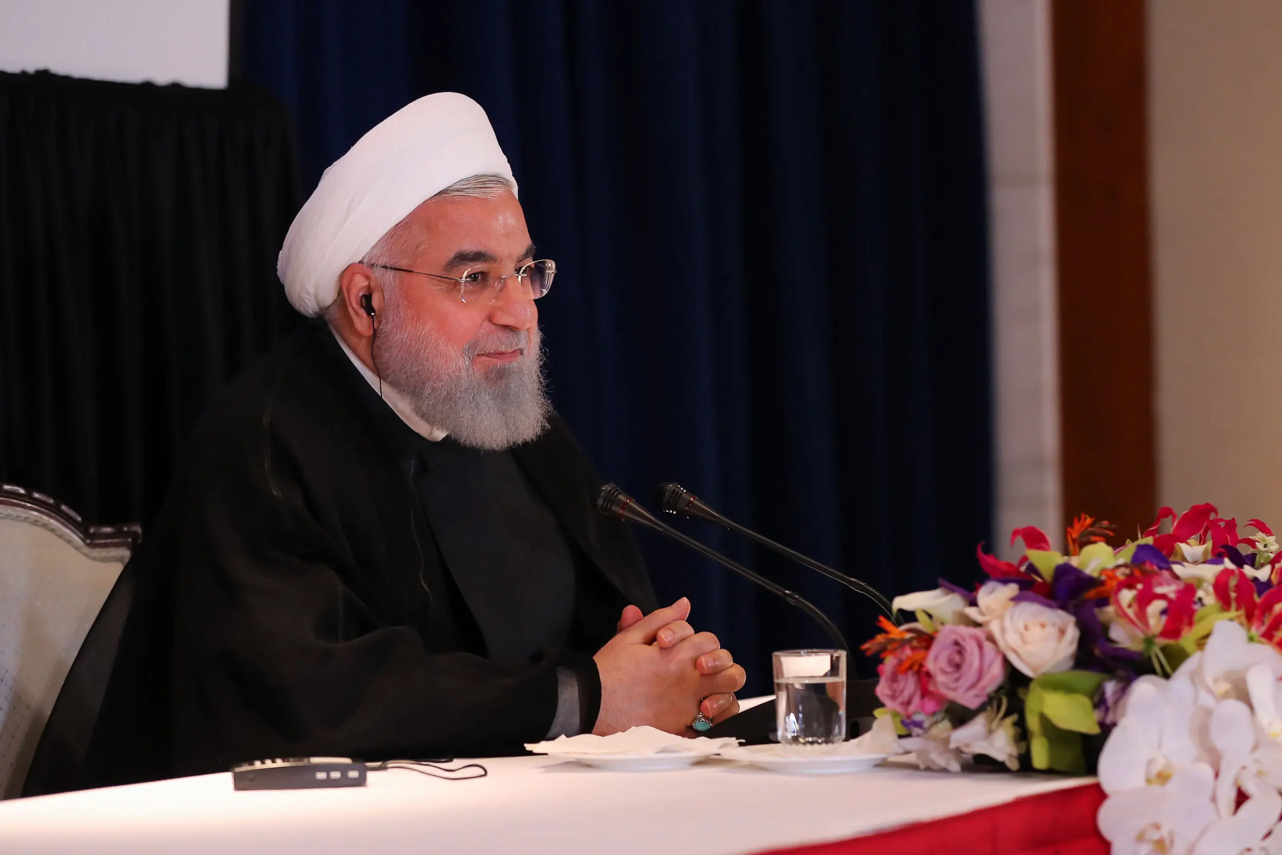 (تصاویر) نشست خبری رئیس‌جمهور در نیویورک